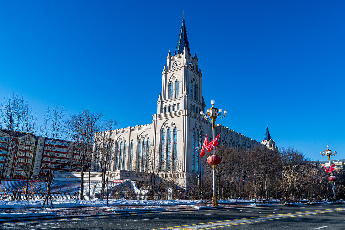 Alte Kathedrale, Heihe, Heilongjiang, China, Asien