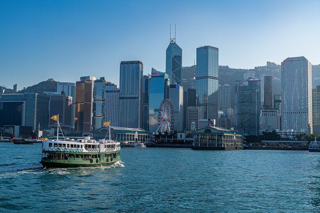 Star Ferry in Victoria harbour, Hong Kong, China, Asia