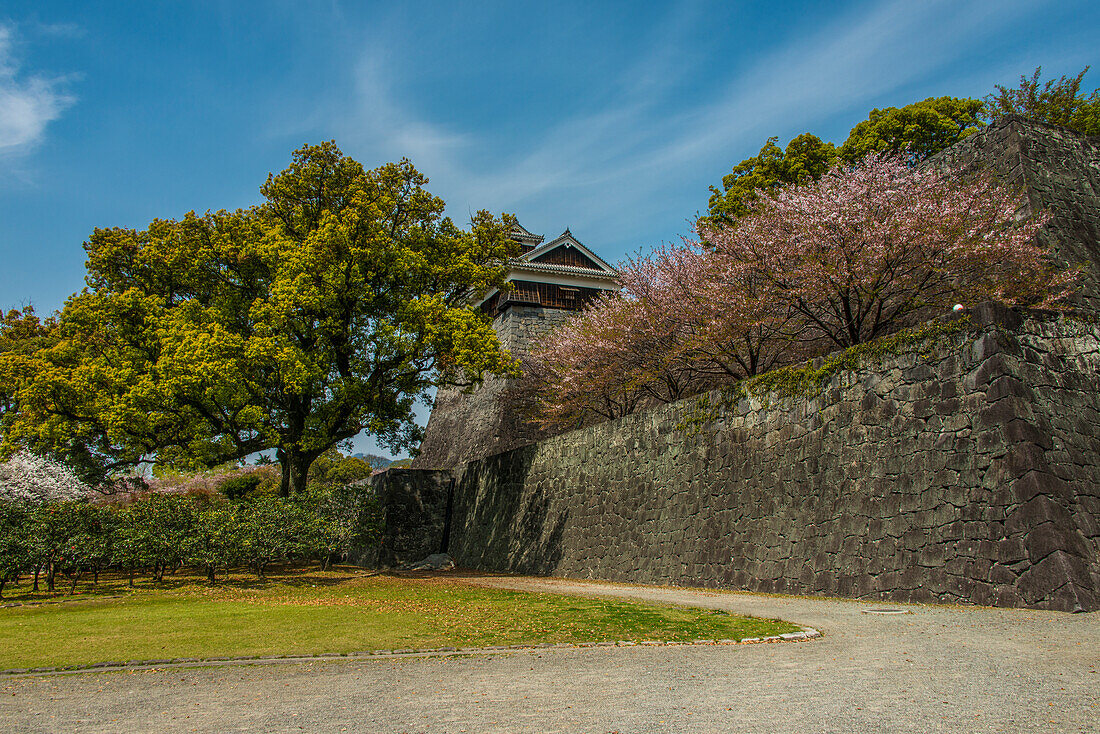 Japanisches Schloss Kumamoto, Kumamoto, Kyushu, Japan, Asien