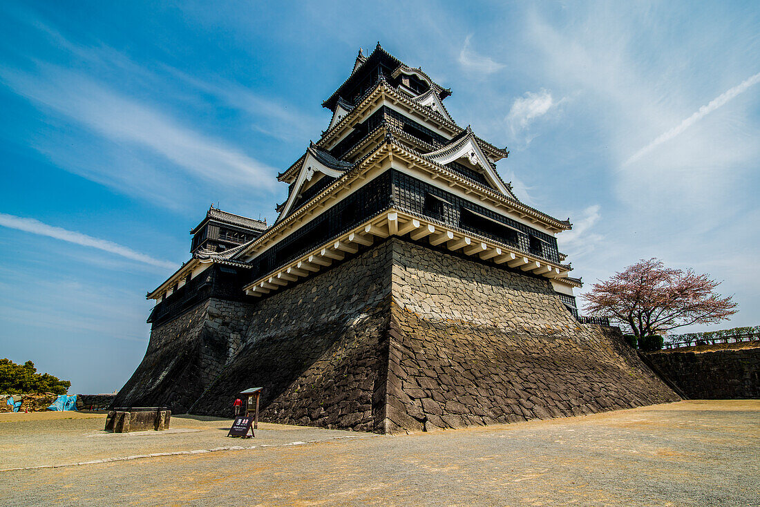 Japanisches Schloss Kumamoto, Kumamoto, Kyushu, Japan, Asien