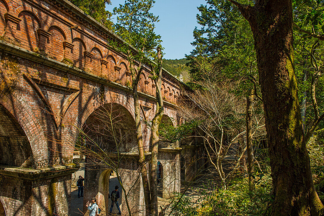 Aquädukt im Nanzen-ji-Tempel, Kyoto, Honshu, Japan, Asien