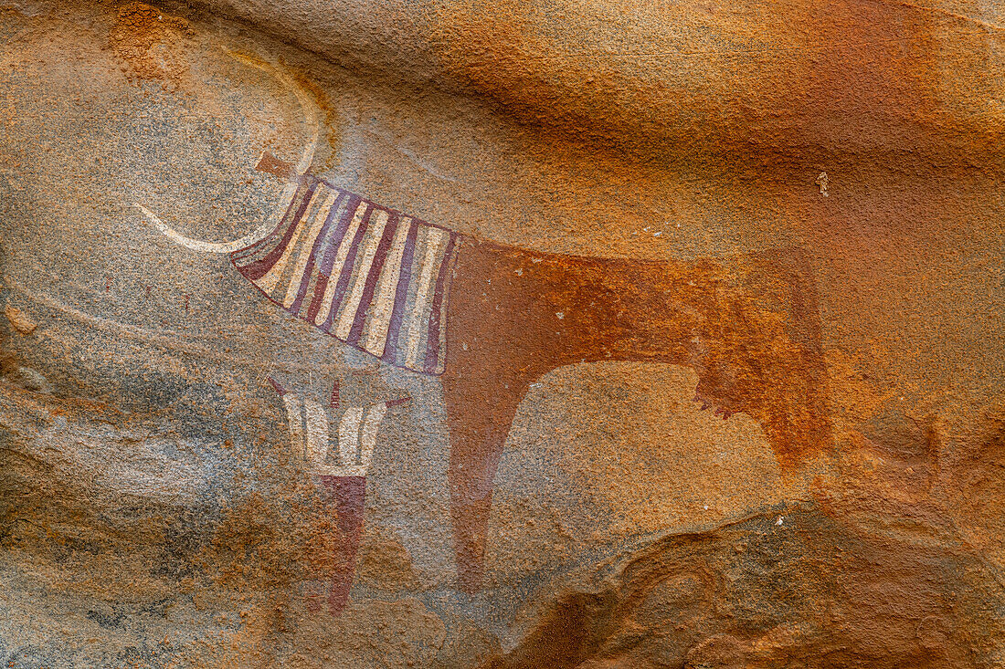 Rock art paintings of Laas Geel, near Hargeisa, Somaliland, Somalia, Africa