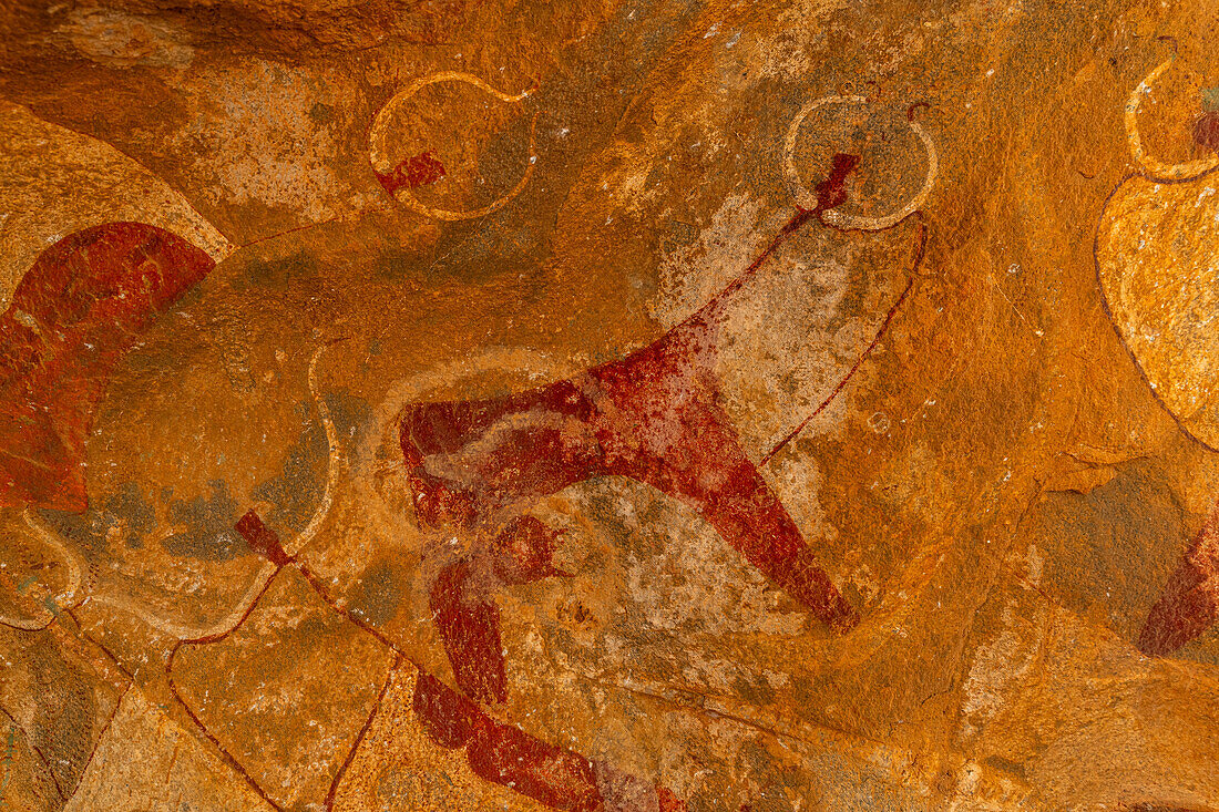 Rock art paintings of Laas Geel, near Hargeisa, Somaliland, Somalia, Africa