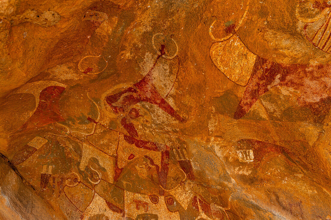 Rock art paintings of Laas Geel, near Hargeisa, Somaliland, Somalia, Africa