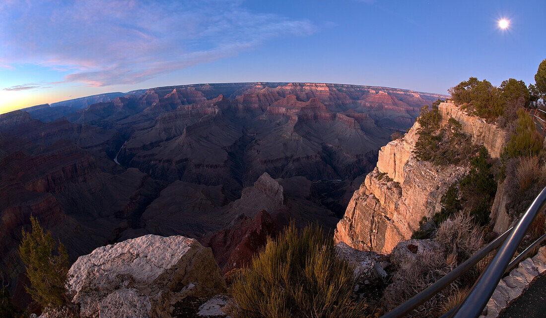 Grand Canyon viewed from Pima Point at sundown, Grand Canyon National Park, UNESCO World Heritage Site, Arizona, United States of America, North America