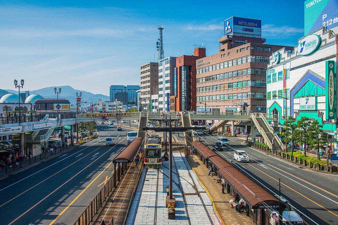 Downtown Nagasaki, Kyushu, Japan, Asia