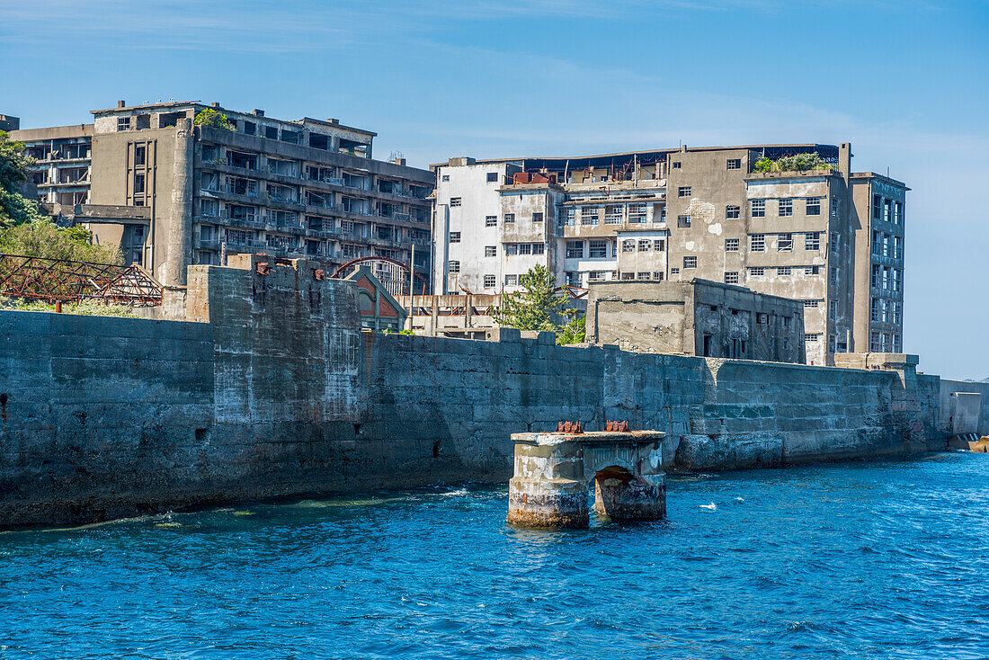 Hashima-Insel (Gunkanjima) (Kriegsschiff-Insel) (Schlachtschiff-Insel), Nagasaki, Kyushu, Japan, Asien