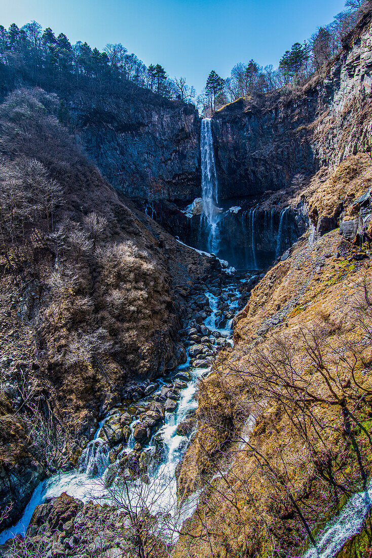 Kegon-Wasserfall (Kegon no taki), UNESCO-Welterbe, Nikko, Präfektur Tochigi, Kanto, Honshu, Japan, Asien