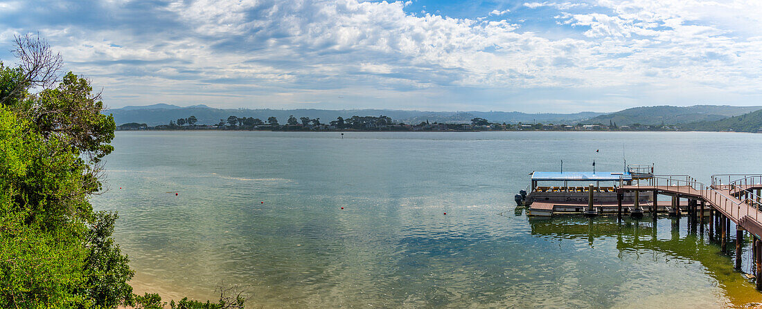 Blick auf den Knysna River vom Featherbed Nature Reserve, Knysna, Garden Route, Westkap, Südafrika, Afrika