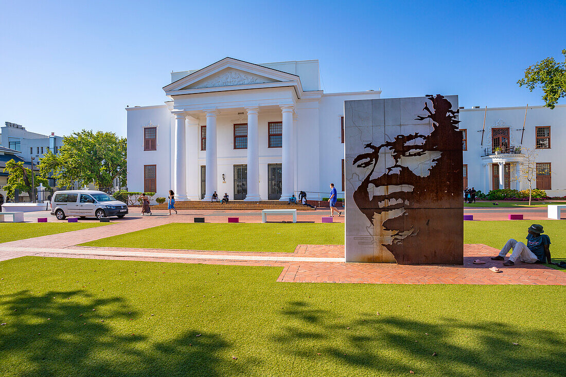 Blick auf das Rathaus von Stellenbosch, Stellenbosch Central, Stellenbosch, Western Cape, Südafrika, Afrika