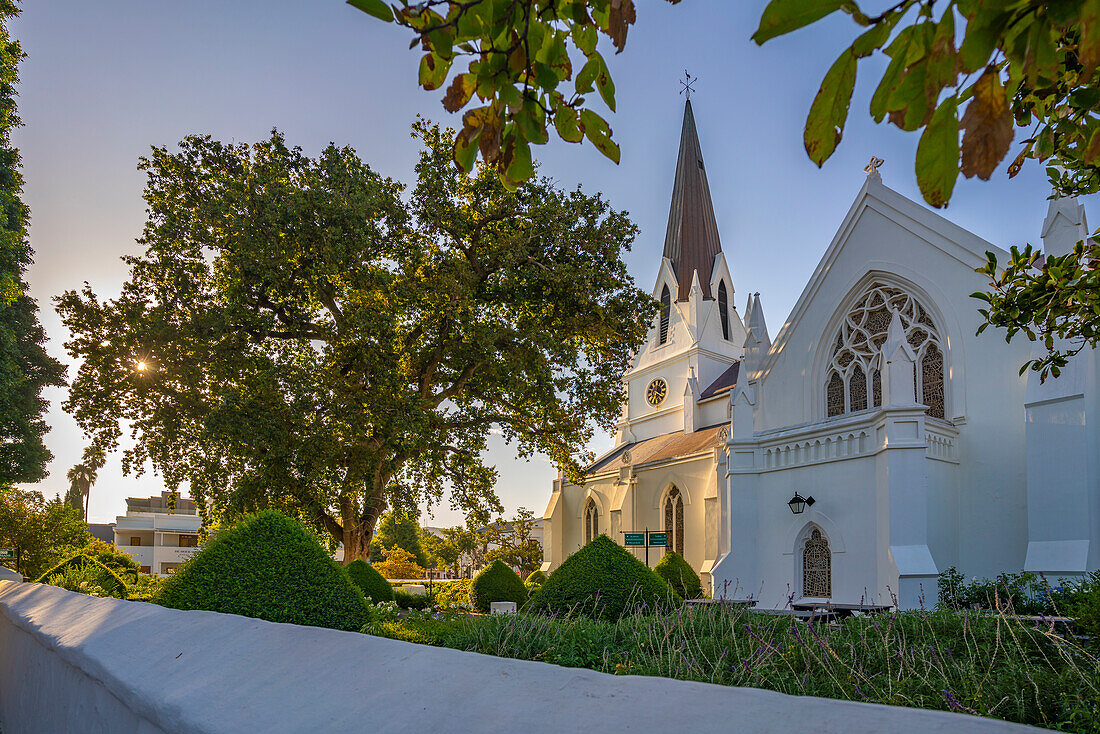 Blick auf die Moedergemeente Stellenbosch Church, Stellenbosch Central, Stellenbosch, Westkap, Südafrika, Afrika