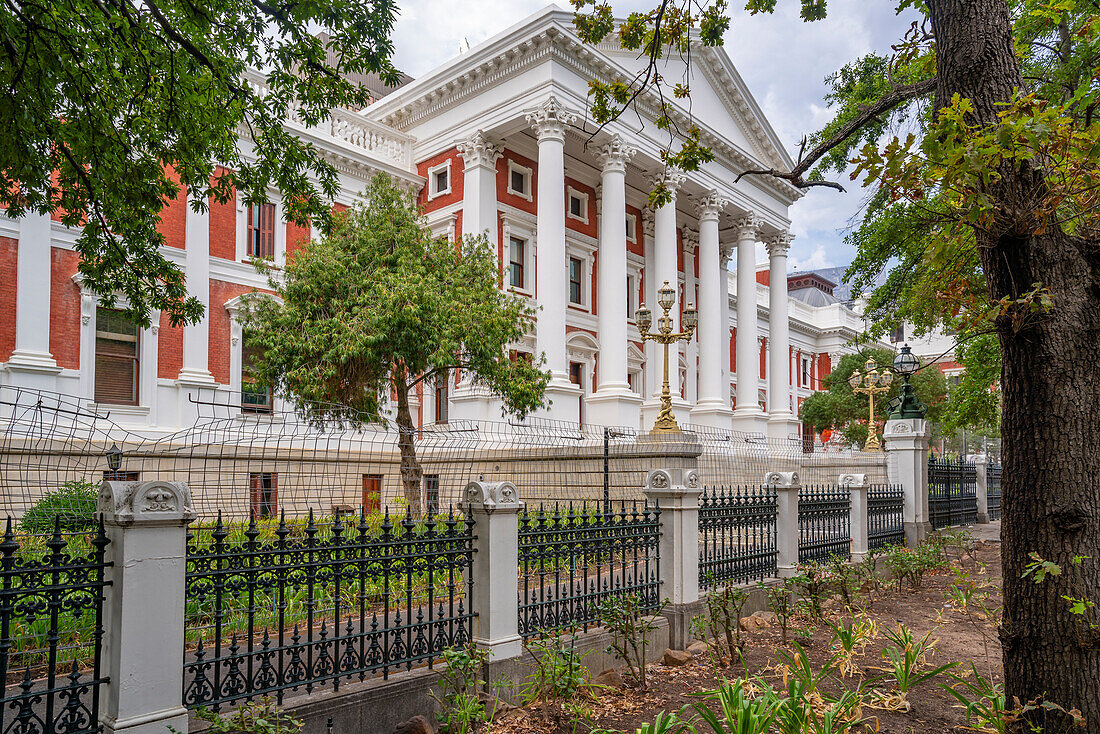 View of Parliament of South Africa Building, Cape Town, Western Cape, South Africa, Africa