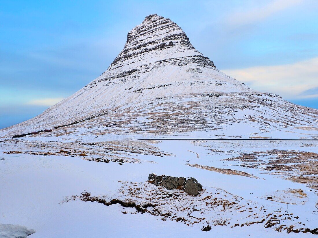 Mount Kirkjufell, Snaefellsnes Peninsula, Western Iceland, Polar Regions