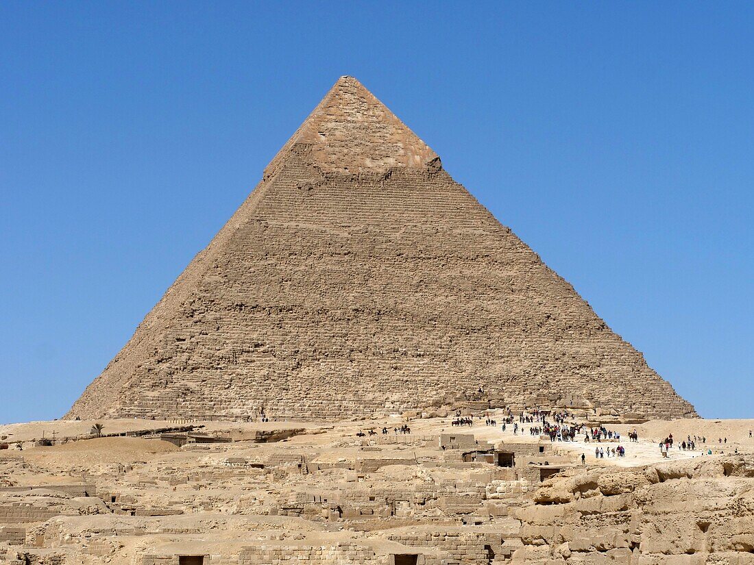 Ägypten, Kairo, Gizeh, UNESCO-Weltkulturerbe, Die Chephren-Pyramide