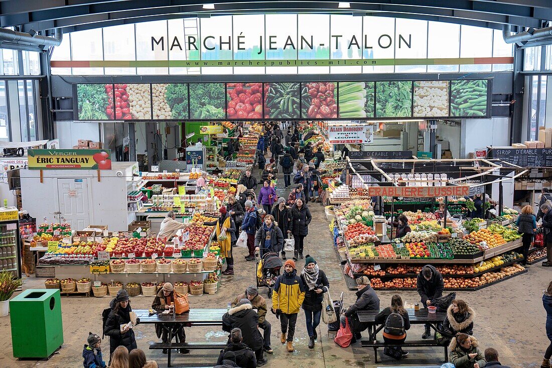 Canada, Quebec province, Montreal, Little Italy District, Jean-Talon Winter Market