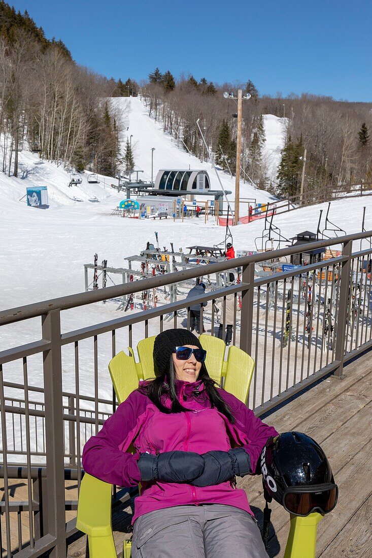 Canada, Quebec province, Mauricie region, Shawinigan and surrounding area, Parc du Parc winter sports resort, relaxation MR OK