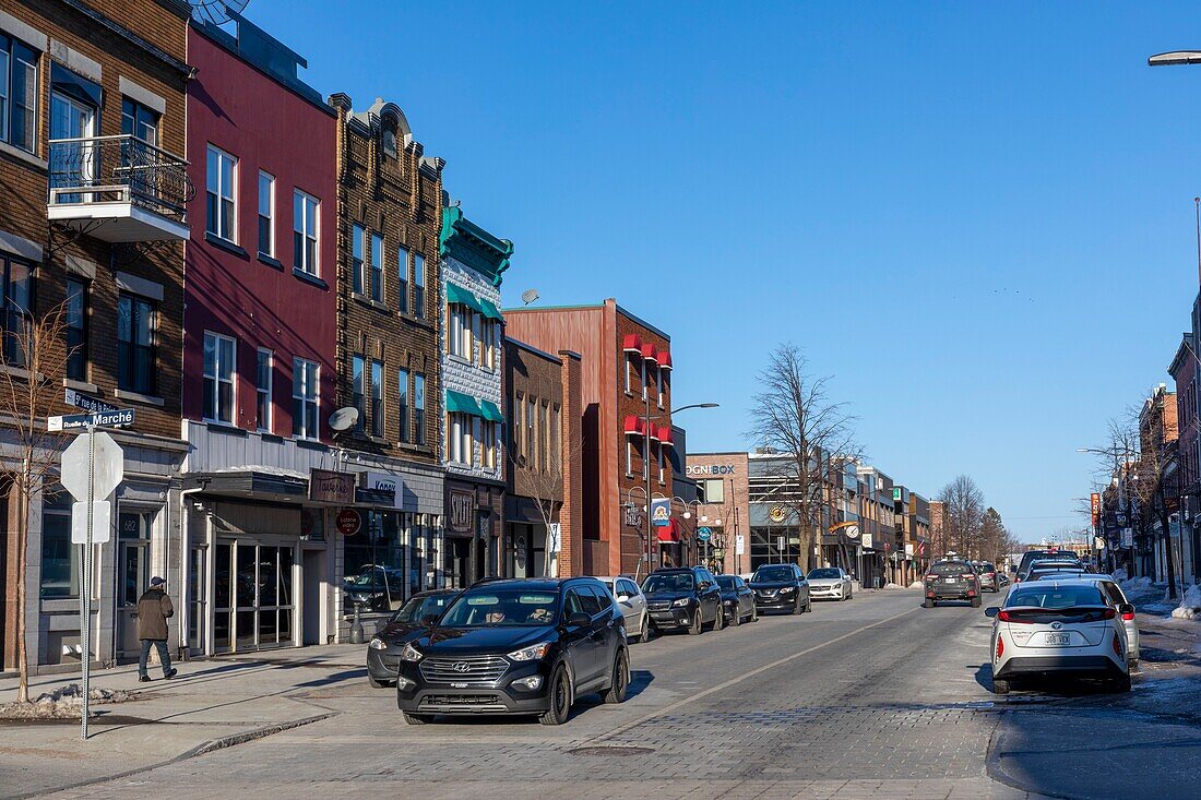 Canada, Quebec province, Mauricie region, Shawinigan and surrounding area, 5th Street de la Pointe and its shops