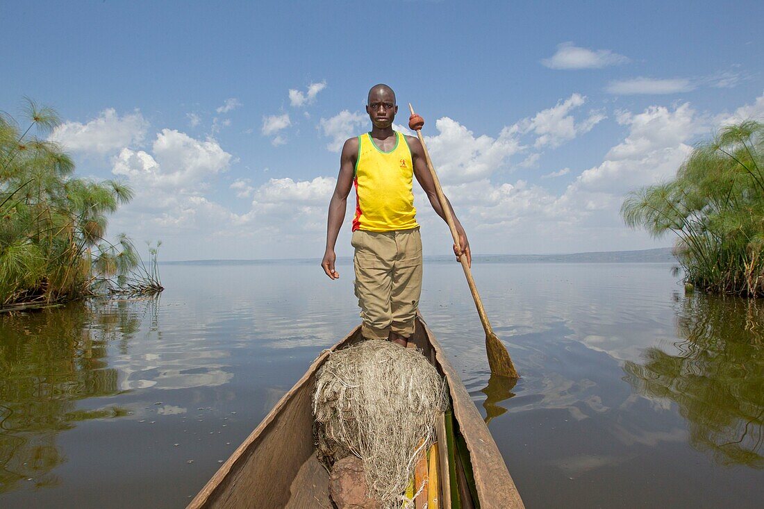 Burundi, Bugesera, nördliche Seen, Piroge