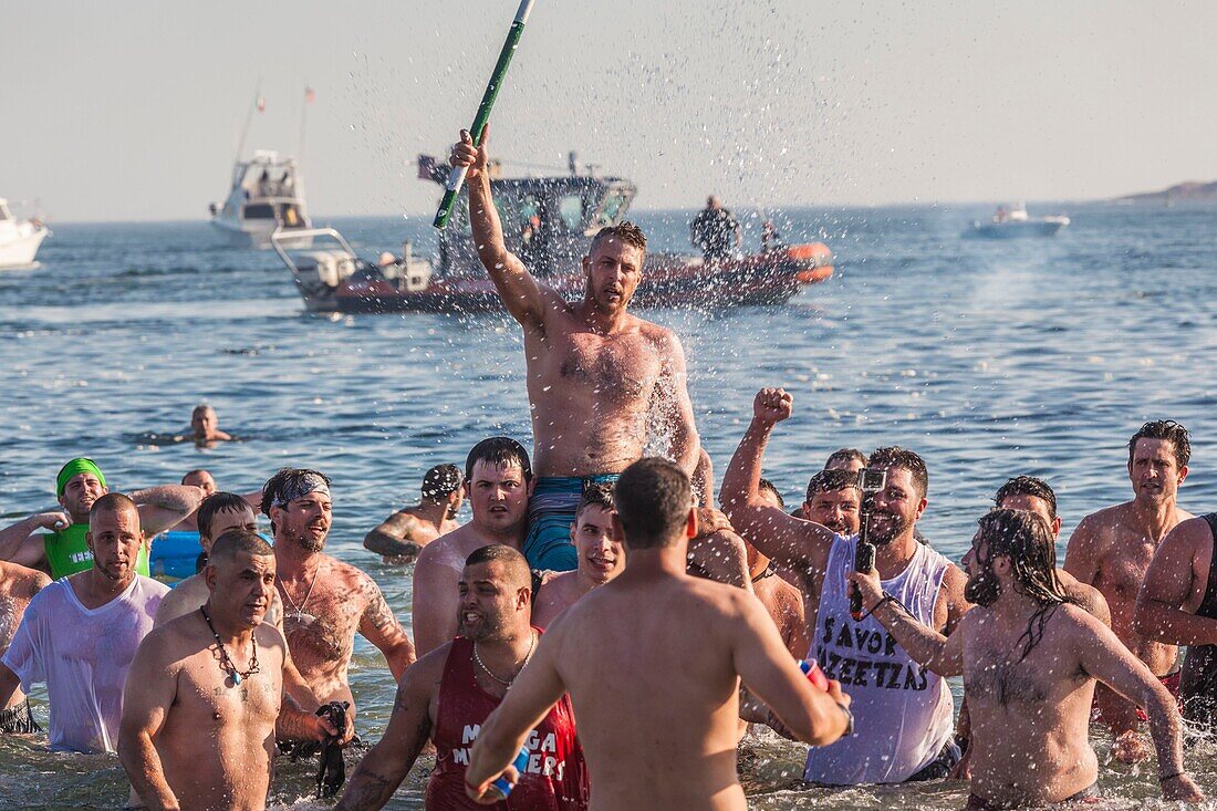 United States, New England, Massachusetts, Cape Ann, Gloucester, Saint Peters Fiesta, Traditional Italian Fishing Community Festival, Greasy Pole Champions