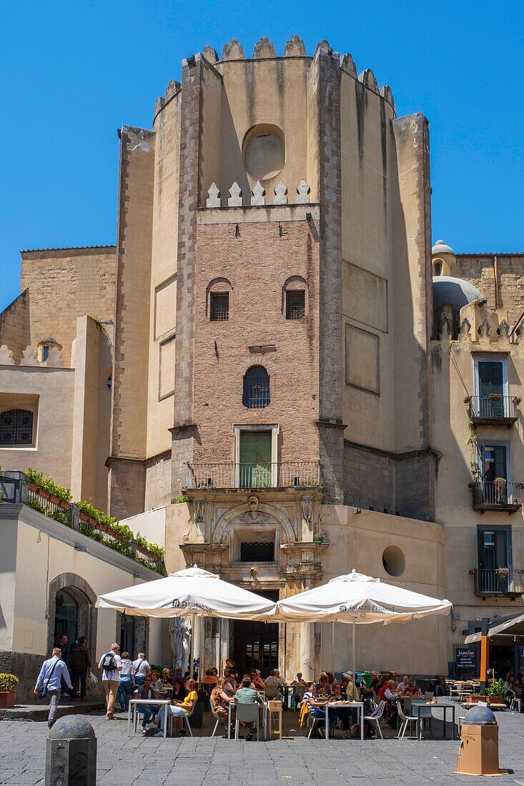 Italien, Kampanien, Neapel, historisches Zentrum, von der UNESCO zum Weltkulturerbe erklärt, Piazza San Domenico Maggiore, Kirche Domenicane Di Santa Maria Del Rosario