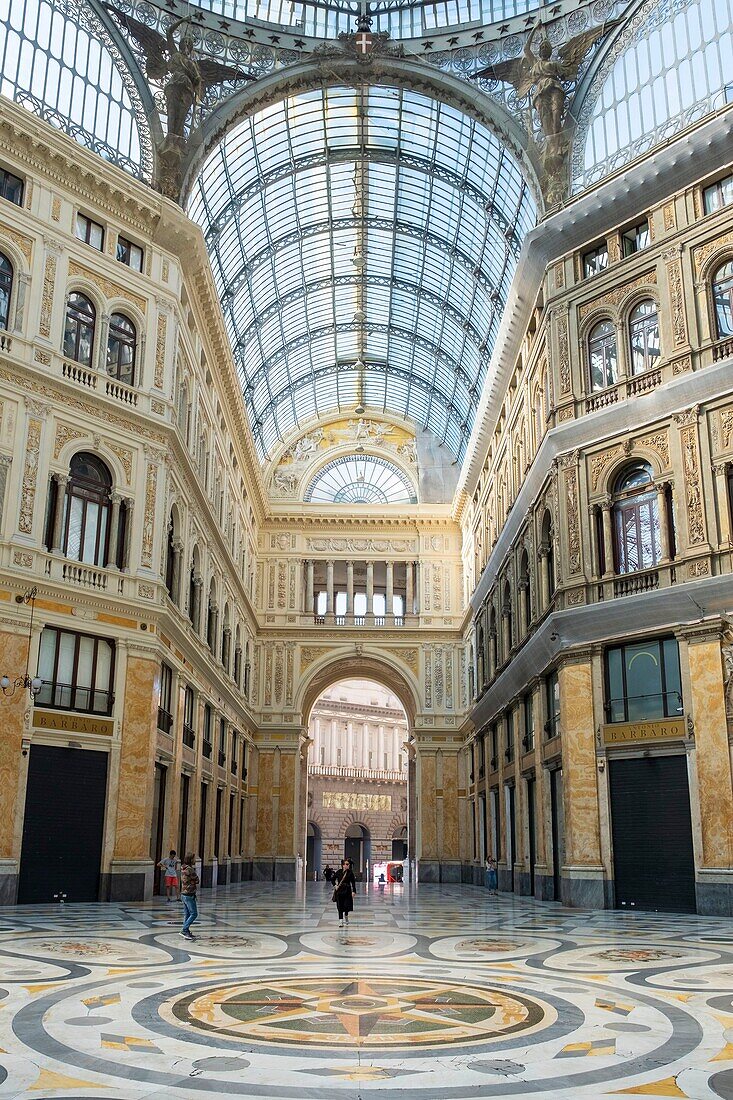 Italy, Campania, Naples, historical centre listed as World Heritage by UNESCO, Galleria Umberto I, Via San Carlo