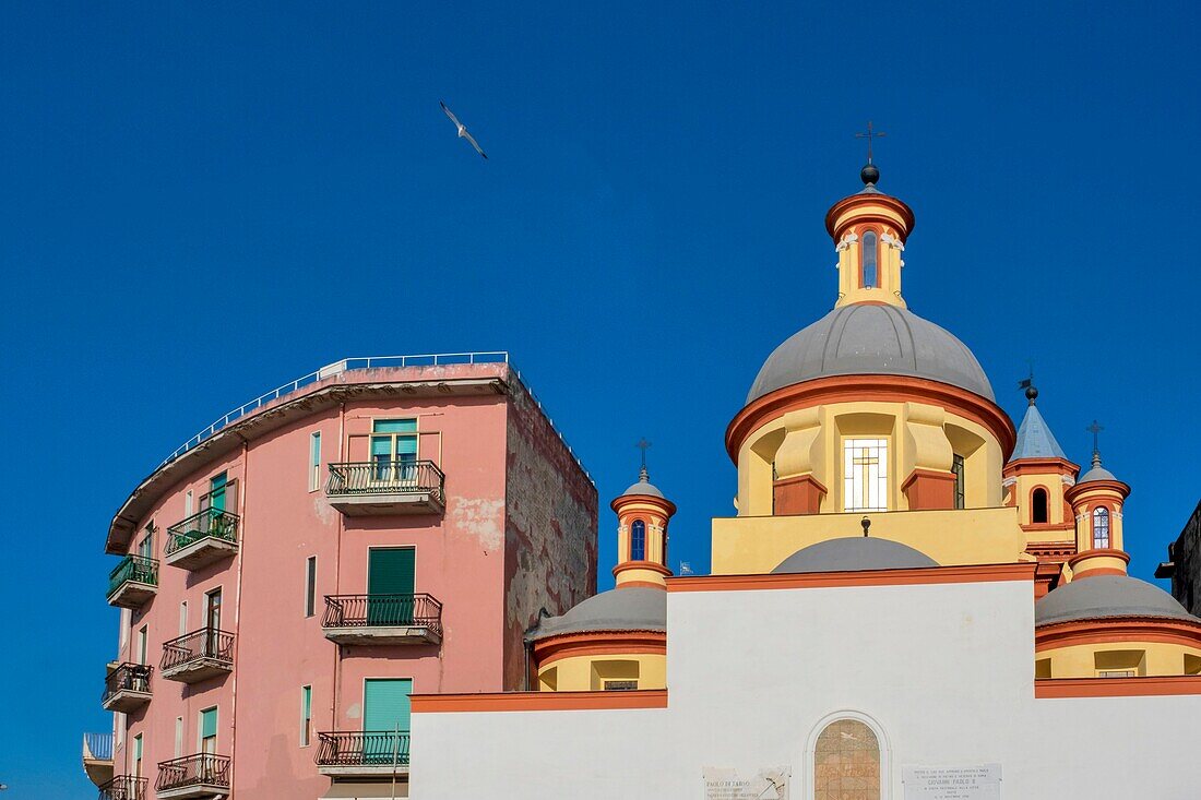 Italy, Campania, Naples area, Pozzuoli, Lungomare, Santa Maria church