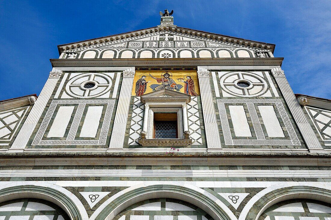 Italien, Toskana, Florenz, von der UNESCO zum Weltkulturerbe erklärt, Basilika San Miniato Al Monte