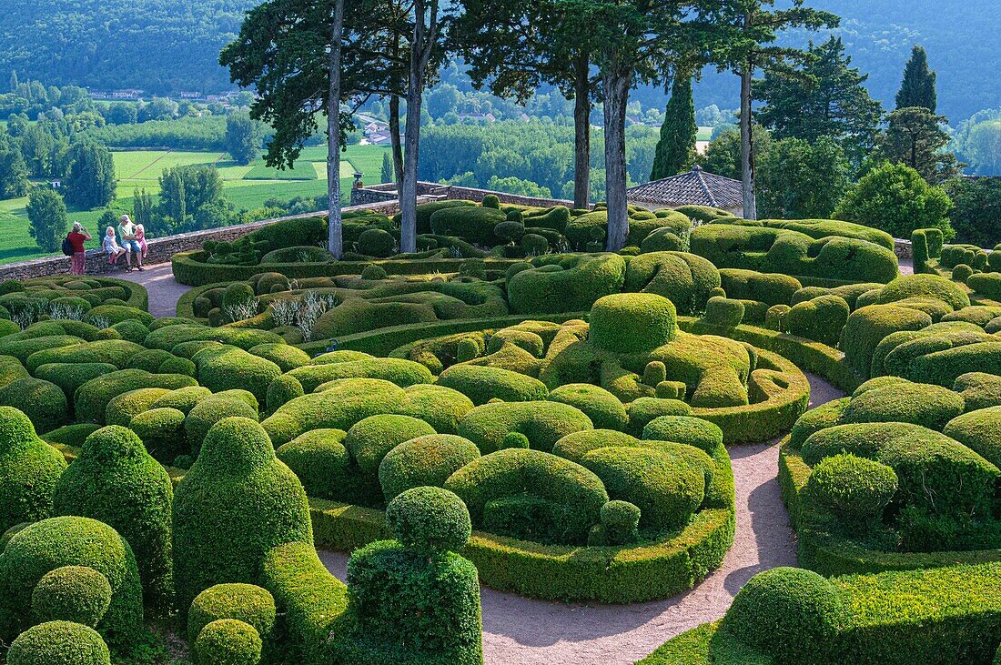 Frankreich, Dordogne, Vezac, Park und Garten von Marqueyssac