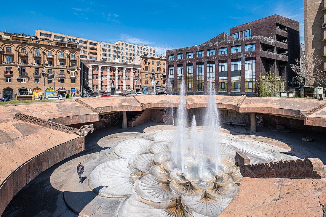 Armenia, Yerevan, fountain of Republic Square metro station