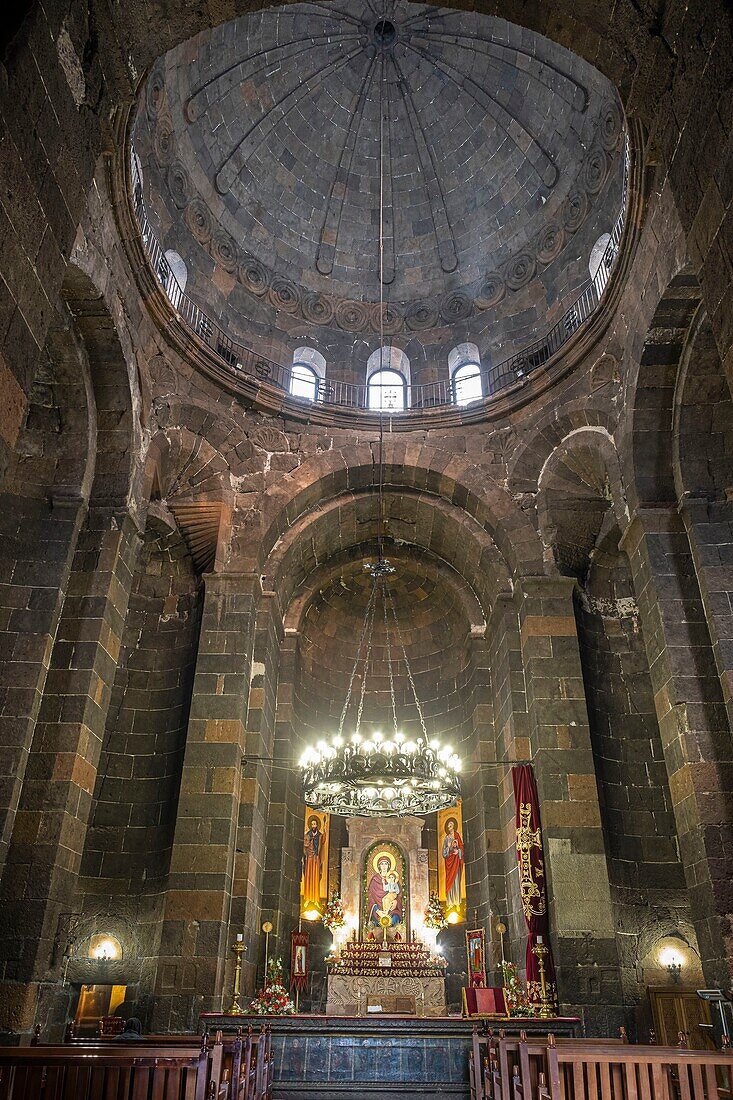 Armenien, Region Armavir, Etchmiadzin, religiöser Komplex von Etchmiadzin, der von der UNESCO zum Weltkulturerbe erklärt wurde, Kirche der Heiligen Hripsime aus dem 7.