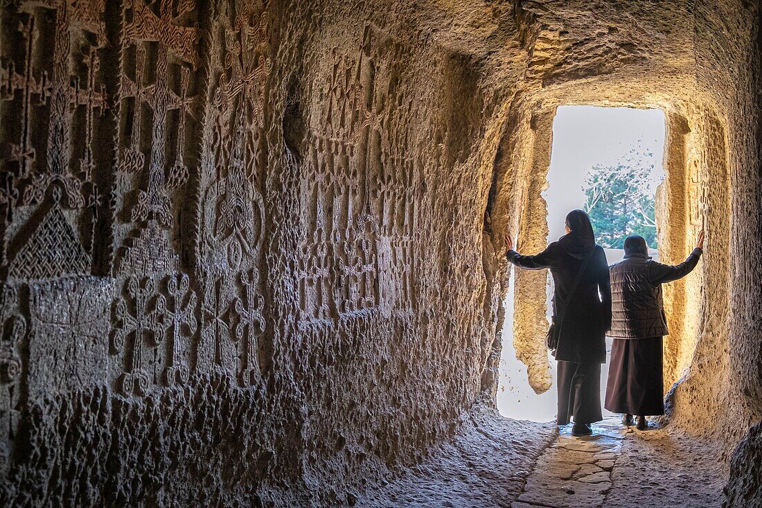 Armenien, Region Kotayk, Geghard, mittelalterliches Kloster Geghard, von der UNESCO zum Weltkulturerbe erklärt