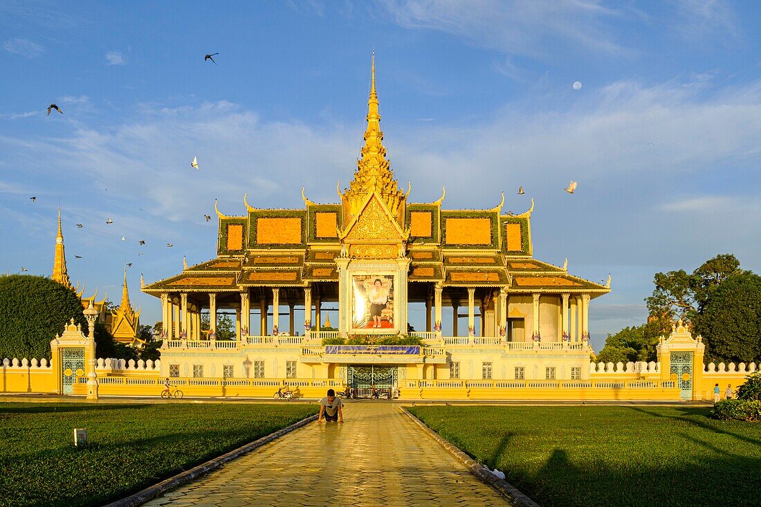 Kambodscha, Phnom Penh, der Königspalast, Residenz des Königs von Kambodscha, erbaut 1860