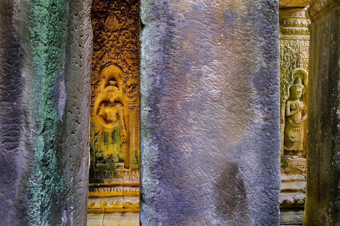 Kambodscha, Angkor auf der Welterbeliste der UNESCO, Preah Khan von Angkor, erbaut 1191 von König Jayavarman VII