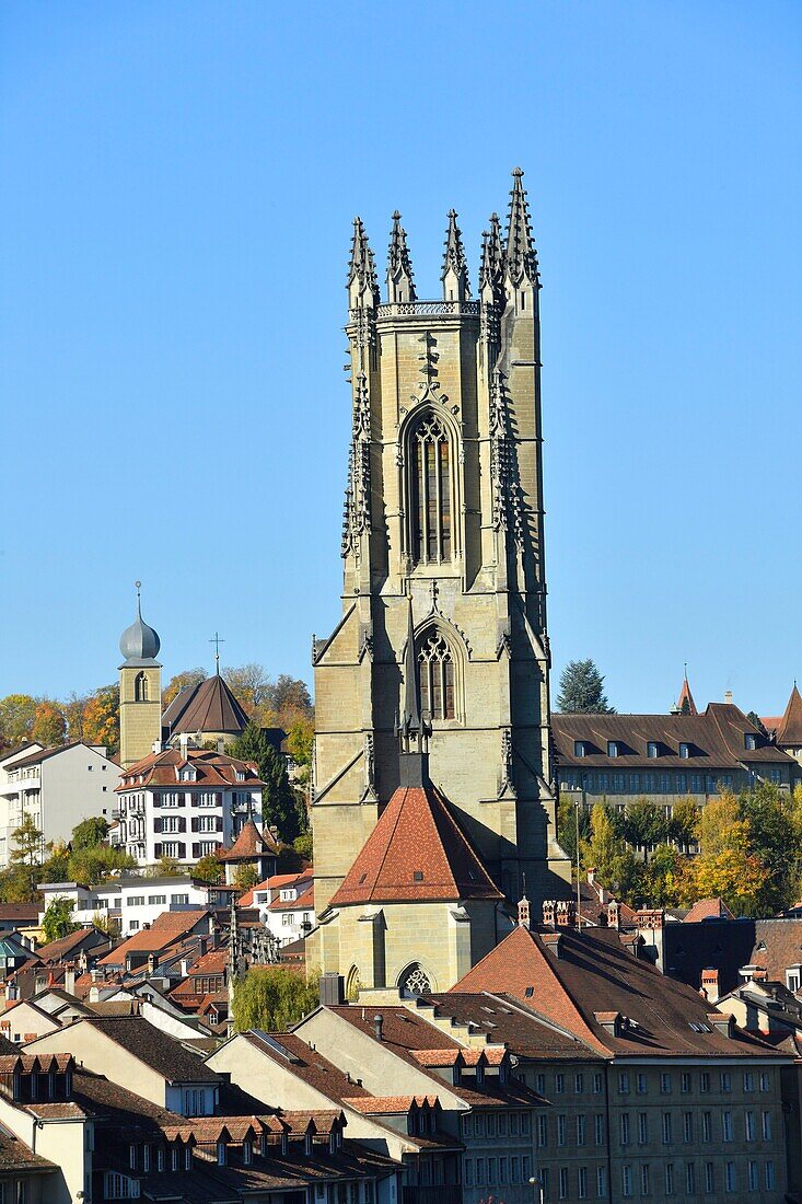 Schweiz, Kanton Freiburg, Freiburg, Sankt-Nikolaus-Kathedrale