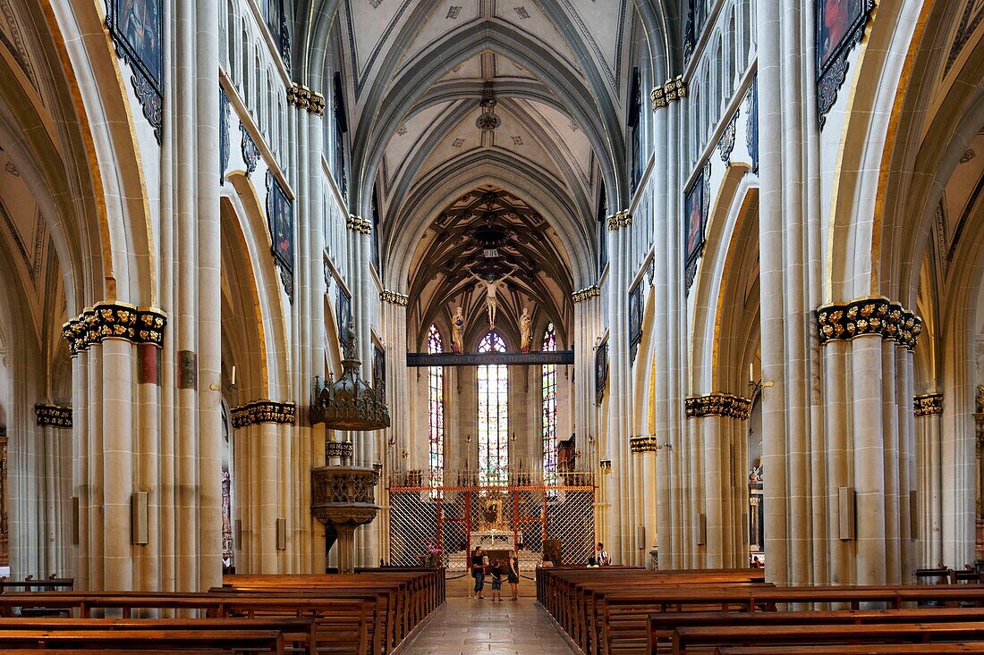 Schweiz, Kanton Freiburg, Freiburg, Sankt-Nikolaus-Kathedrale