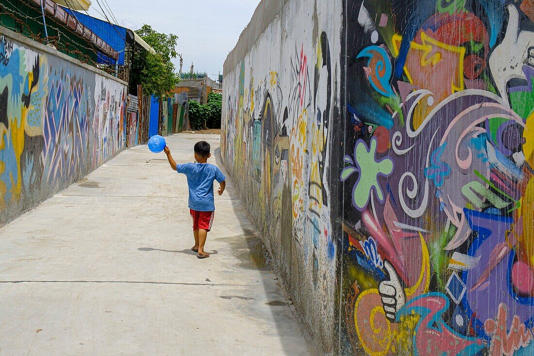 Cambodia, Phnom Penh, street art