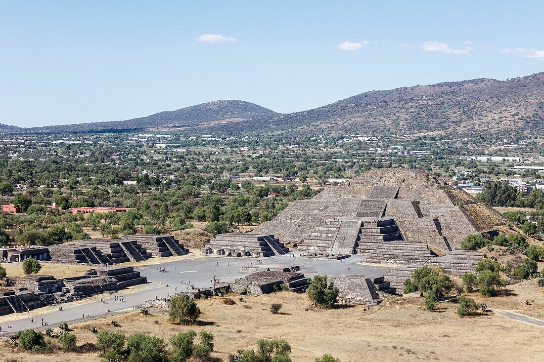 Mexiko, Bundesstaat Mexiko, Teotihuacan, von der UNESCO zum Weltkulturerbe erklärt, Mondpyramide