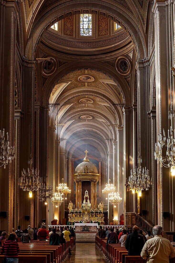 Mexiko, Bundesstaat Michoacan, Morelia, Historisches Zentrum von Morelia, von der UNESCO zum Weltkulturerbe erklärt, im Inneren der Kathedrale