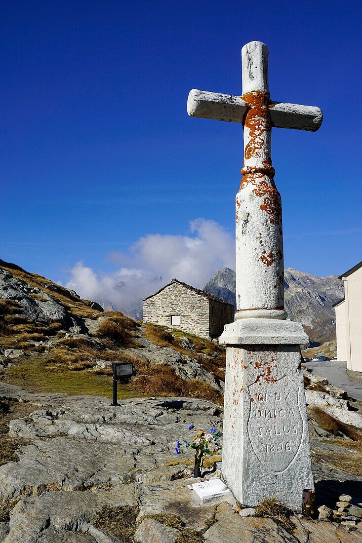 Switzerland, Valais Canton, Col du Grand Saint Bernard pass, Great St Bernard Hospice