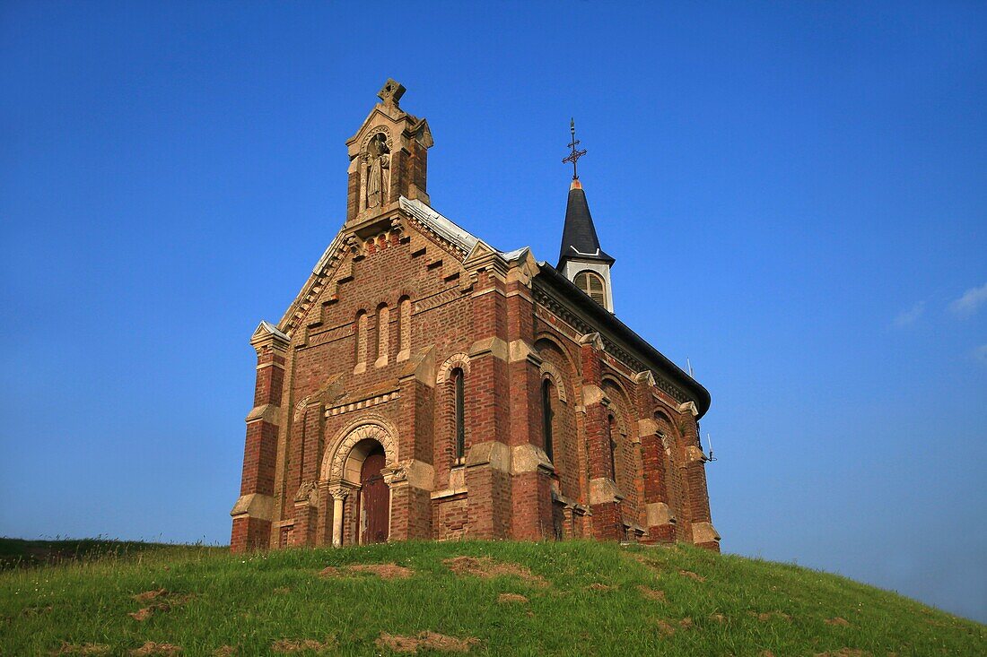 France, Somme, Mers les Bains, Chapel between Eu and Mers les Bains