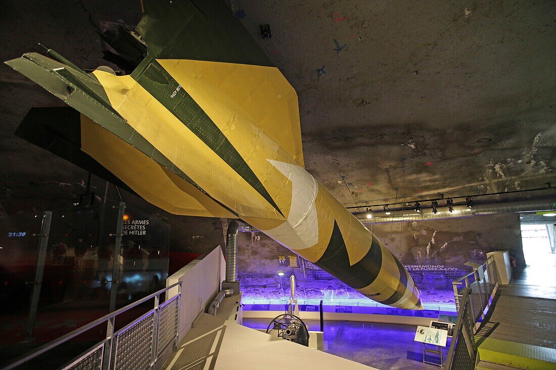 France, Pas de Calais, Helfaut, the Dome of Helfaut Wizernes or Dome of Helfaut, bunker of the Second World War built by Nazi Germany between 1943 and 1944 to serve as a launching pad for V2 rockets targeting England, today Center of History and Memory