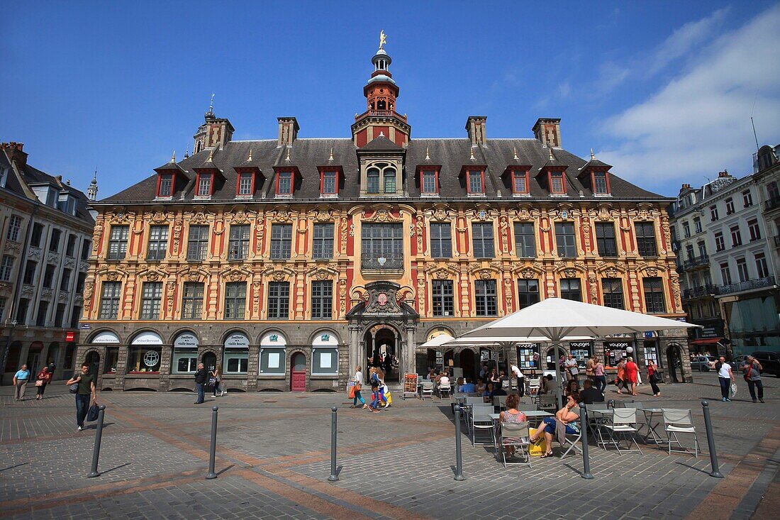 France, Nord, Lille, The Old Stock Exchange of Lille, located between the Grand'Place and the Place du Theâtre, It was classified as a historical monument in 1921