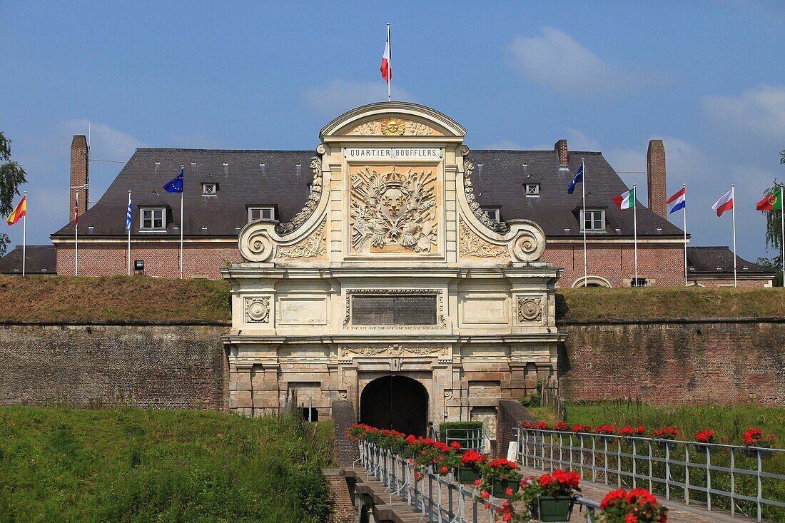 France, Nord, Lille, citadel, bridge and Royal Gate