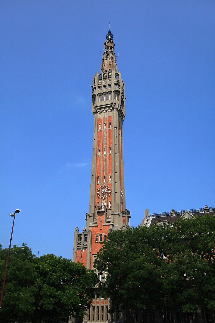 France, Nord, Lille, The Grand Belfry of Lille City Hall