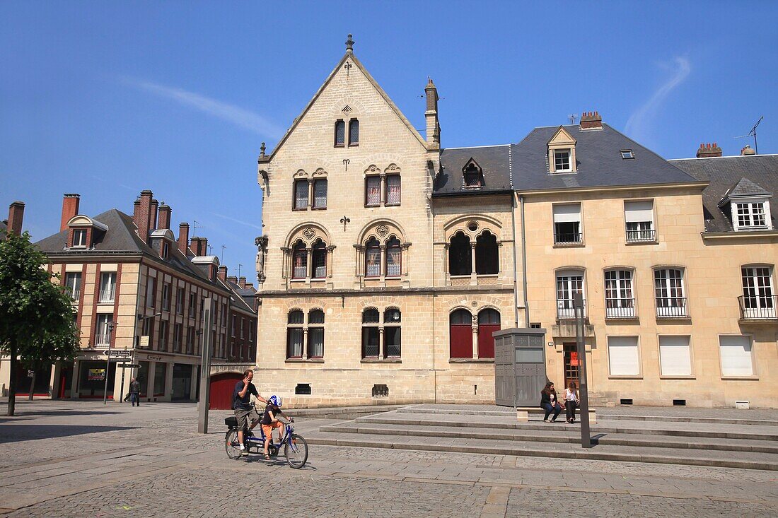 France, Somme, Amiens, House of the Bailliage or Malmaison on the place Notre Dame in Amiens