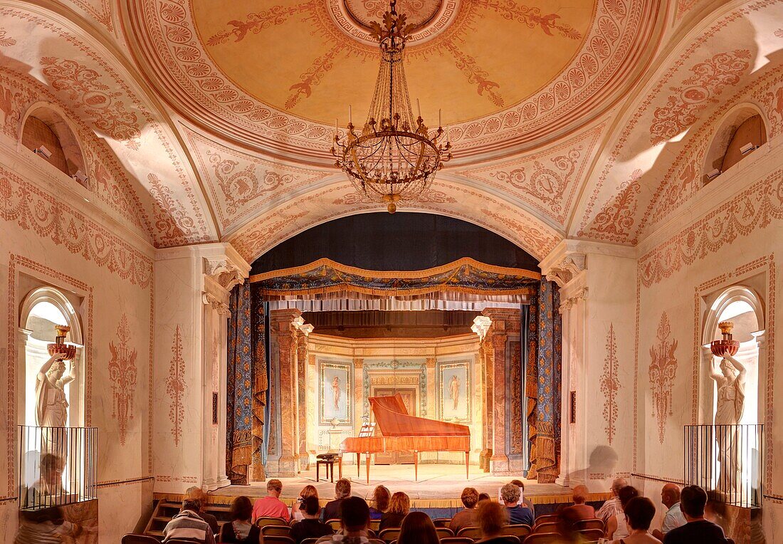 France, Indre, Berry, Loire Castles, Chateau de Valencay, the theater