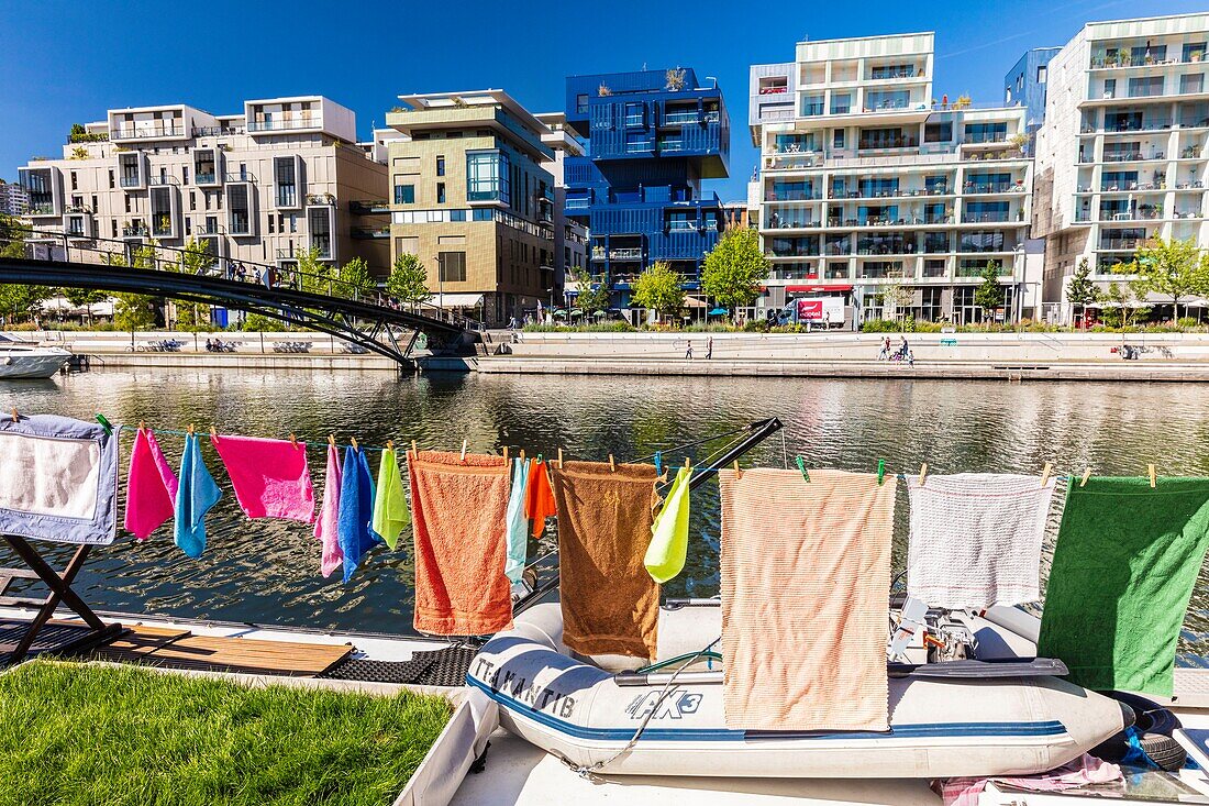 France, Rhone, Lyon, district of La Confluence in the south of the peninsula, first French quarter certified sustainable by the WWF