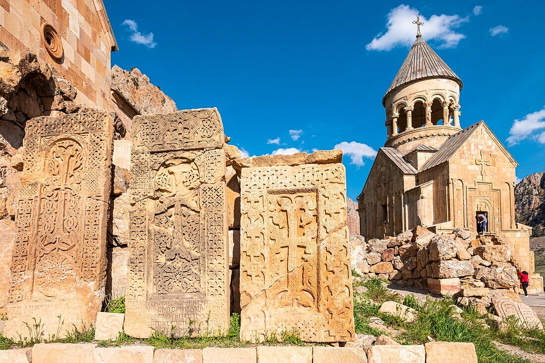 Armenien, Region Vayots Dzor, Umgebung von Yeghegnadzor, Amaghou-Tal, Kloster Noravank, Kirche Surb Astvatsatsin (Heilige Mutter Gottes), 14.