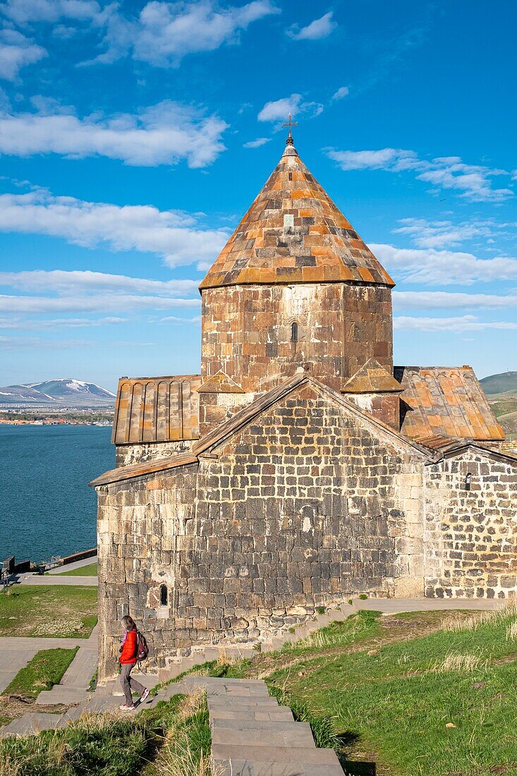 Armenia, Gegharkunik region, Sevan, Sevanavank monastery on the banks of Sevan lake