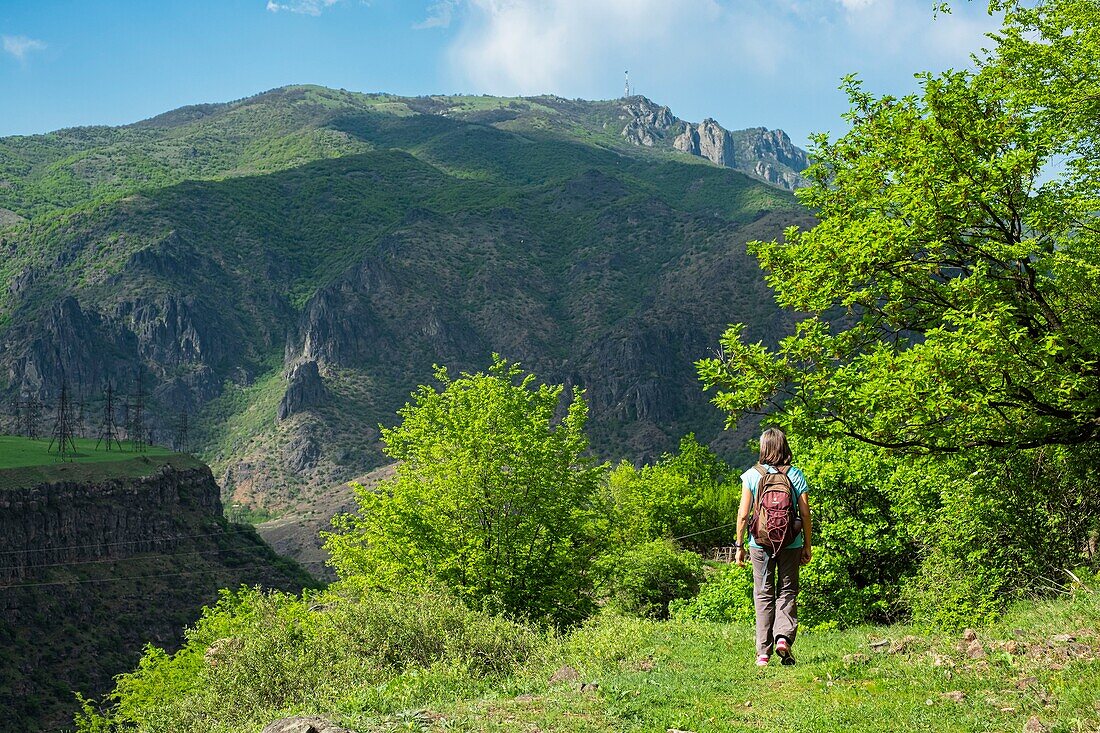 Armenia, Lorri region, Debed valley, surroundings of Alaverdi, along the hiking trail between Sanahin and Haghpat